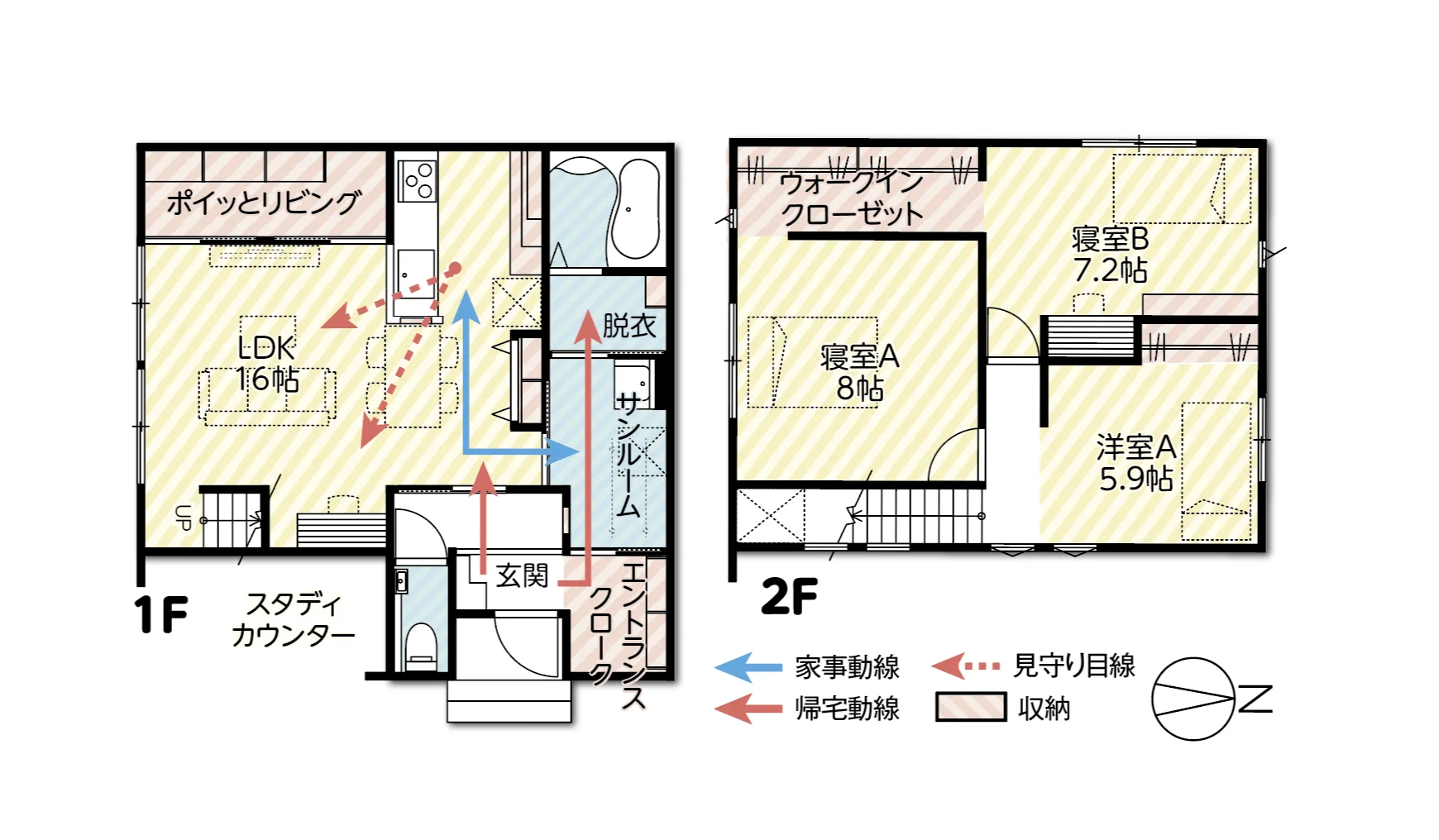 富山店常設展示場 A棟 間取り図