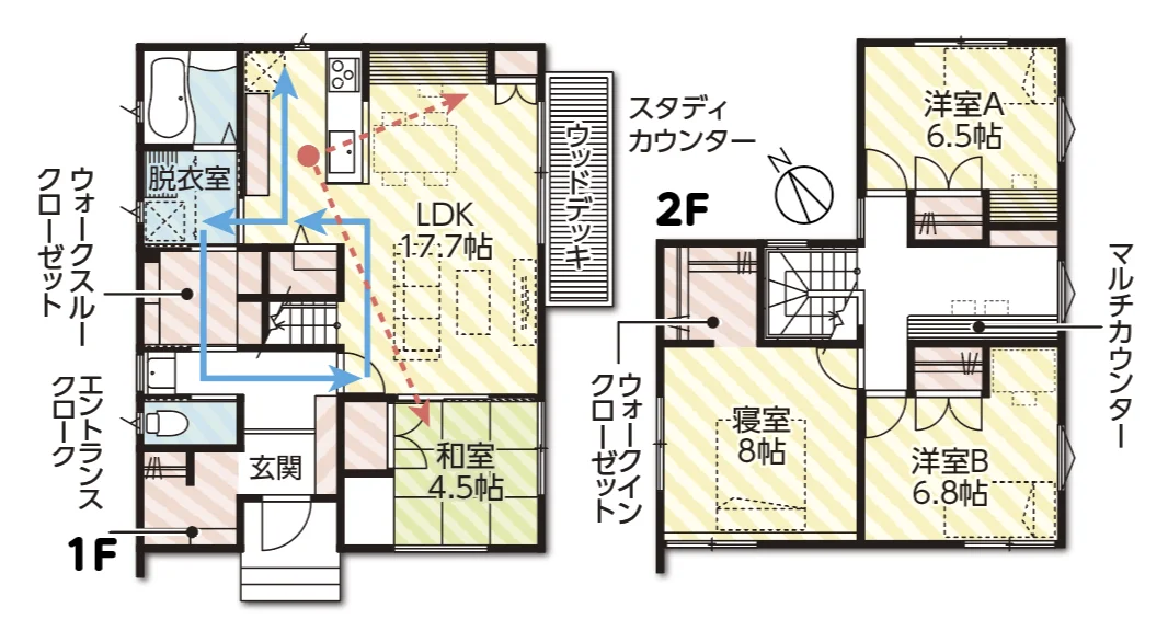 金沢店常設展示場 A棟 間取り図