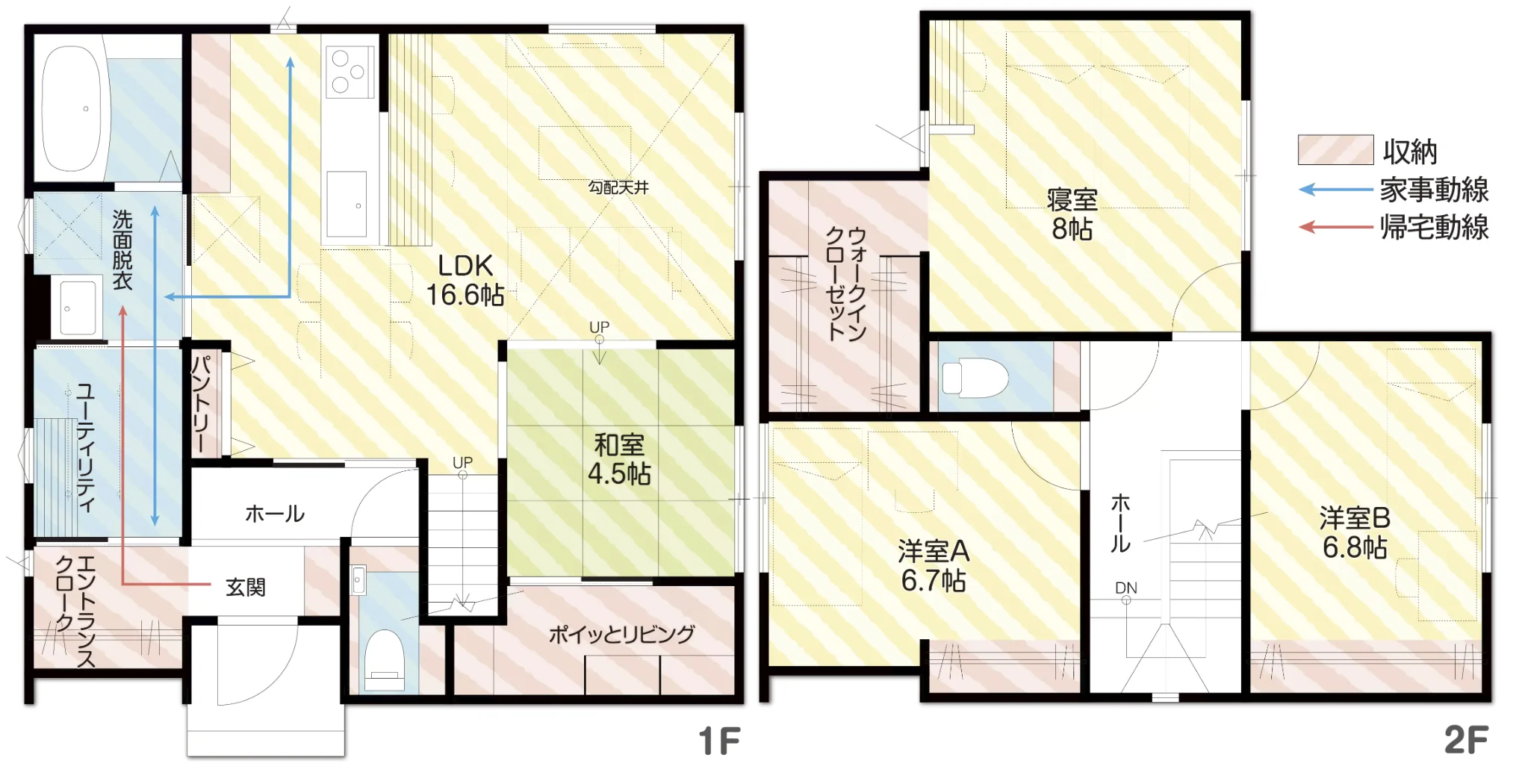 富山市 米田町の家 間取り図